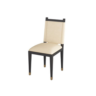 Burdock Dining Chair in Ivory Leather (314|FRI07)