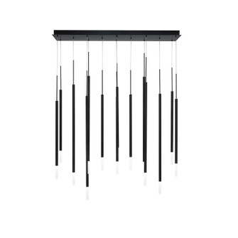 Viggo LED Chandelier in Black (34|PD69414LBK)
