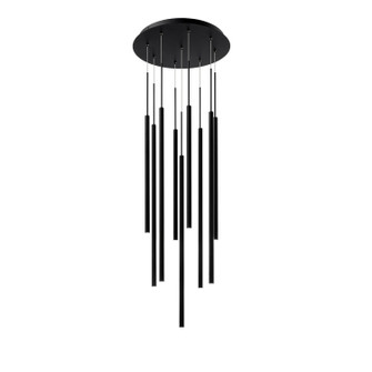 Viggo LED Chandelier in Black (34|PD69409RBK)
