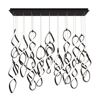 Interlace LED Chandelier in Black (34|PD47823LBK)