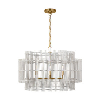 Elio Four Light Pendant in Burnished Brass (454|EP1404BBS)