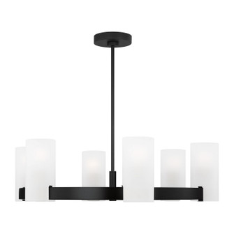 Rhode Six Light Chandelier in Midnight Black (454|DJC1166MBK)