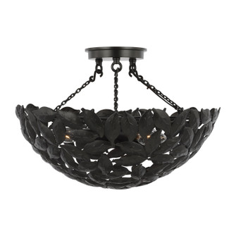 Kelan Three Light Semi-Flush Mount in Aged Iron (454|AF1173AI)