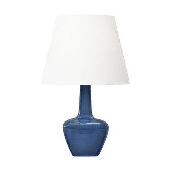 Diogo One Light Table Lamp in Blue Anglia Crackle (454|AET1161BAC1)