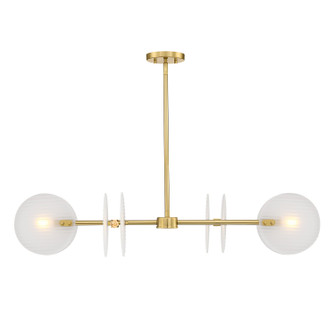 Sky Fall Four Light Island Pendant in Brushed Gold (43|D311CISBG)