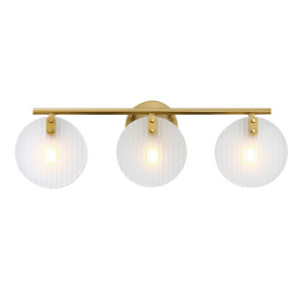 Sky Fall Three Light Vanity in Brushed Gold (43|D311C3BBG)