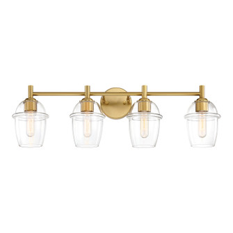 Summer Jazz Four Light Vanity in Brushed Gold (43|D310M4BBG)