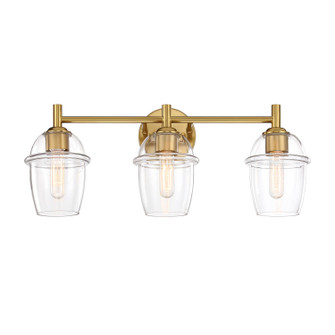 Summer Jazz Three Light Vanity in Brushed Gold (43|D310M3BBG)