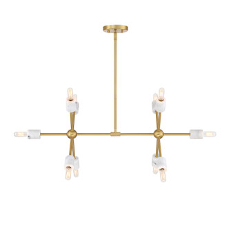 Star Dust Ten Light Island Pendant in Brushed Gold (43|D304CISBG)