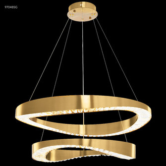 Contemporary LED Chandelier in Satin Gold (64|97048SG22)