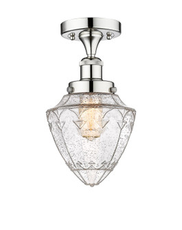 Edison One Light Semi-Flush Mount in Polished Chrome (405|6161FPCG6647)