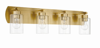 Hendrix Four Light Vanity in Satin Brass (46|17631SB4)