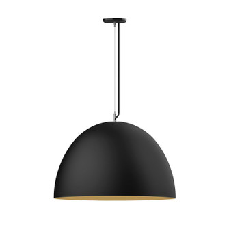 XL Choices One Light Pendant in Black w/Gold Matte Interior (518|PEG2144175)