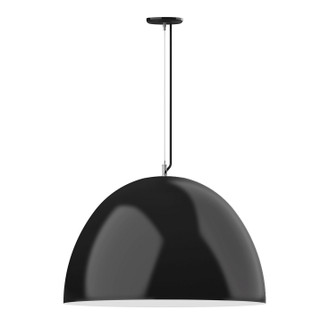 XL Choices One Light Pendant in Black w/White Interior (518|PEG2144144)
