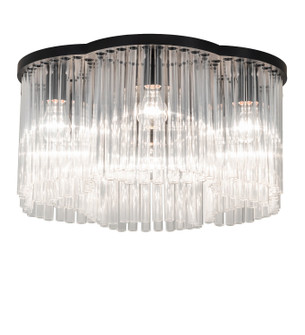 Ivela Six Light Flushmount in Solar Black (57|270540)