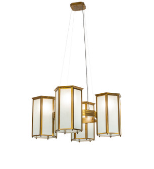 Affeton Four Light Pendant in Transparent Gold (57|263181)