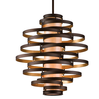 Vertigo Three Light Chandelier in Bronze Leaf (68|11344BRLGL)