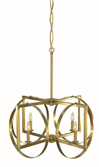 Olivia Four Light Chandelier in Brushed Brass (8|5862BR)