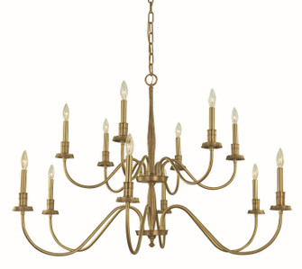 Matera 12 Light Dining Chandelier in Brushed Brass (8|5780BR)