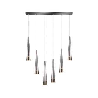 Sunnyvale LED Island Pendant in Pearl Black and Smoke (78|AC6826SM)