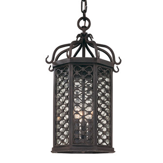 Los Olivos Three Light Hanging Lantern in Textured Iron (67|F2377TRN)