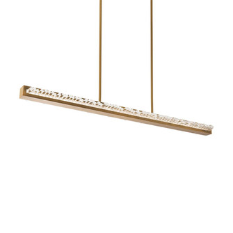 Frozen LED Pendant in Aged Brass (529|BPD97447AB)