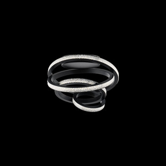 Jangle LED Flush Mount in Black (529|BFM64418BK)