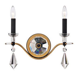 Tempest Two Light Wall Sconce in Soft Gold/Black (53|S560270918R)