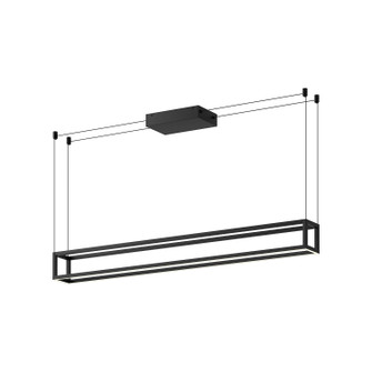 Plaza LED Linear Pendant in Black (347|LP45548BKUNV)