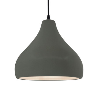 Radiance One Light Pendant in Pewter Green (102|CER6565PWGNMBLKBKCD)