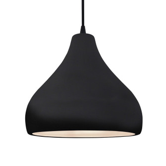 Radiance One Light Pendant in Gloss Black w/ Matte White (102|CER6565BKMTMBLKBKCD)