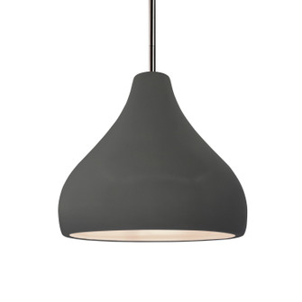Radiance One Light Pendant in Gloss Grey (102|CER6563GRYNCKLRIGID)