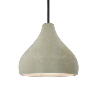 Radiance One Light Pendant in Celadon Green Crackle (102|CER6563CKCMBLKRIGID)