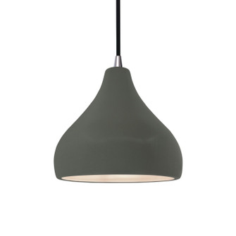 Radiance One Light Pendant in Pewter Green (102|CER6560PWGNNCKLBKCD)