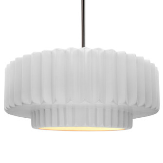 Radiance One Light Pendant in Gloss White (outside and inside of fixture) (102|CER6555WTWTNCKLRIGID)