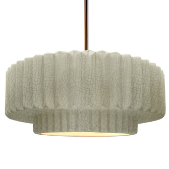 Radiance One Light Pendant in Celadon Green Crackle (102|CER6555CKCBRSSRIGID)