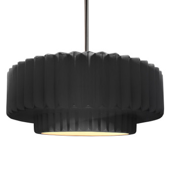 Radiance One Light Pendant in Gloss Black (102|CER6555BLKNCKLRIGID)