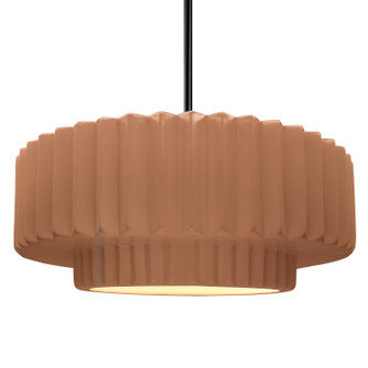 Radiance One Light Pendant in Adobe (102|CER6555ADOBMBLKRIGID)