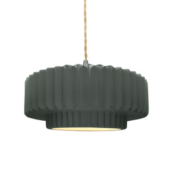 Radiance One Light Pendant in Pewter Green (102|CER6553PWGNNCKLBEIGTWST)