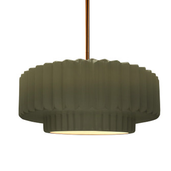 Radiance One Light Pendant in Matte Green (102|CER6553MGRNBRSSRIGID)