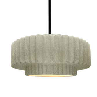 Radiance One Light Pendant in Celadon Green Crackle (102|CER6553CKCMBLKRIGID)