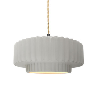 Radiance One Light Pendant in Bisque (102|CER6553BISMBLKBEIGTWST)