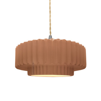 Radiance One Light Pendant in Adobe (102|CER6553ADOBNCKLBEIGTWST)