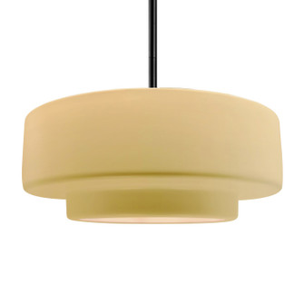 Radiance One Light Pendant in Muted Yellow (102|CER6545MYLWMBLKRIGID)
