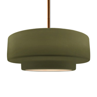 Radiance One Light Pendant in Matte Green (102|CER6545MGRNBRSSRIGID)