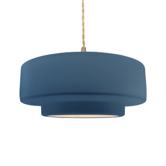 Radiance One Light Pendant in Midnight Sky w/ Matte White (102|CER6545MDMTBRSSBEIGTWST)