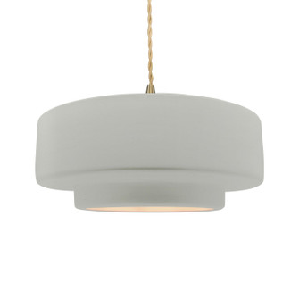 Radiance One Light Pendant in Matte White (102|CER6545MATBRSSBEIGTWST)