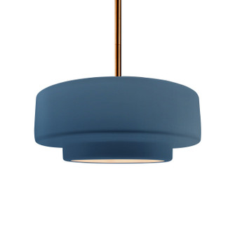 Radiance One Light Pendant in Midnight Sky w/ Matte White (102|CER6543MDMTBRSSRIGID)