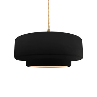 Radiance One Light Pendant in Carbon - Matte Black (102|CER6543CRBBRSSBEIGTWST)
