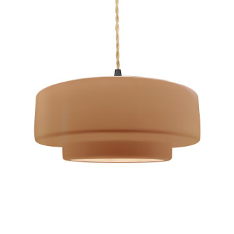 Radiance One Light Pendant in Adobe (102|CER6543ADOBMBLKBEIGTWST)